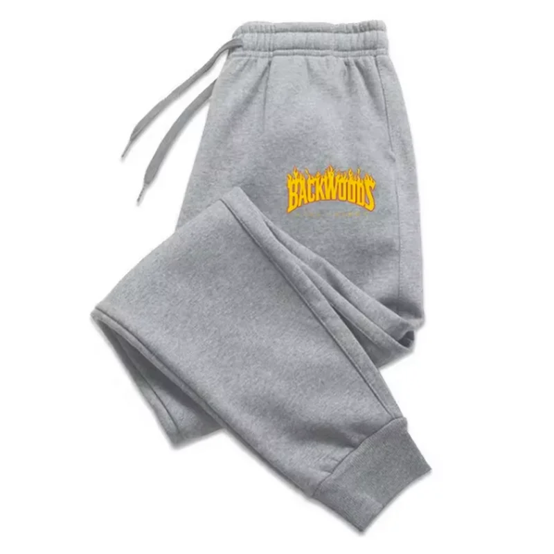 Pantaloni sportivi caldi invernali con stampa di lettere alla moda Pantaloni da jogging casual in peluche da uomo Pantaloni morbidi larghi alla moda maschile