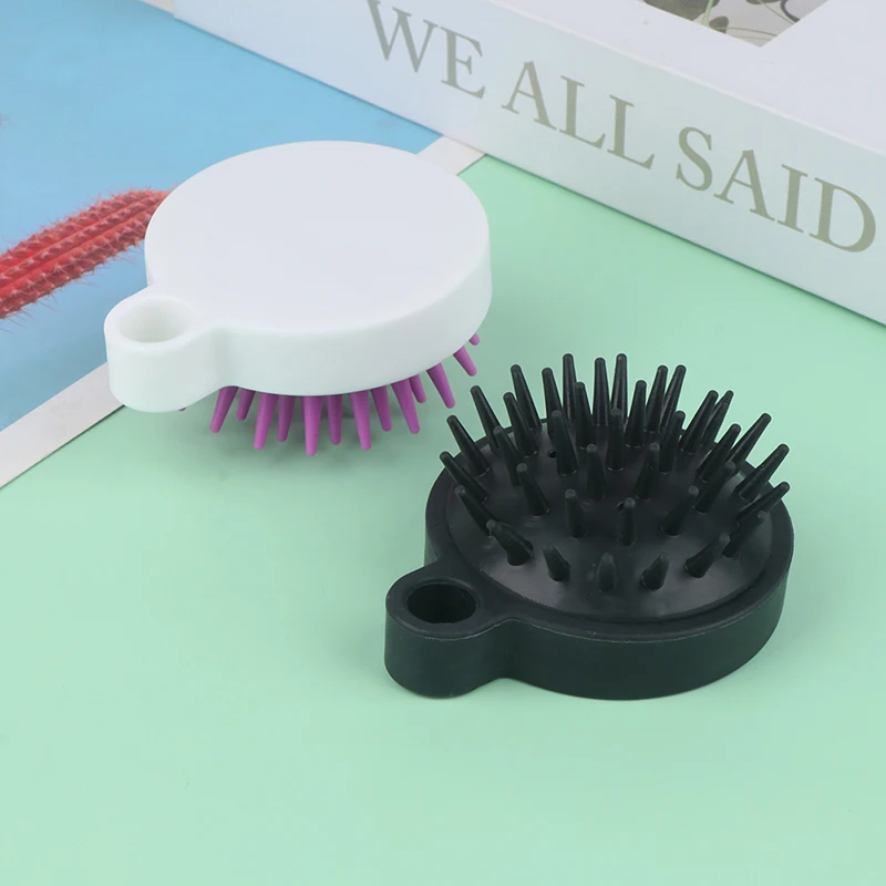 Wet And Dry Scalp Massage Brush Head Cleaning Adult Soft Household Bath Silicone Shampoo Brush Massage Comb