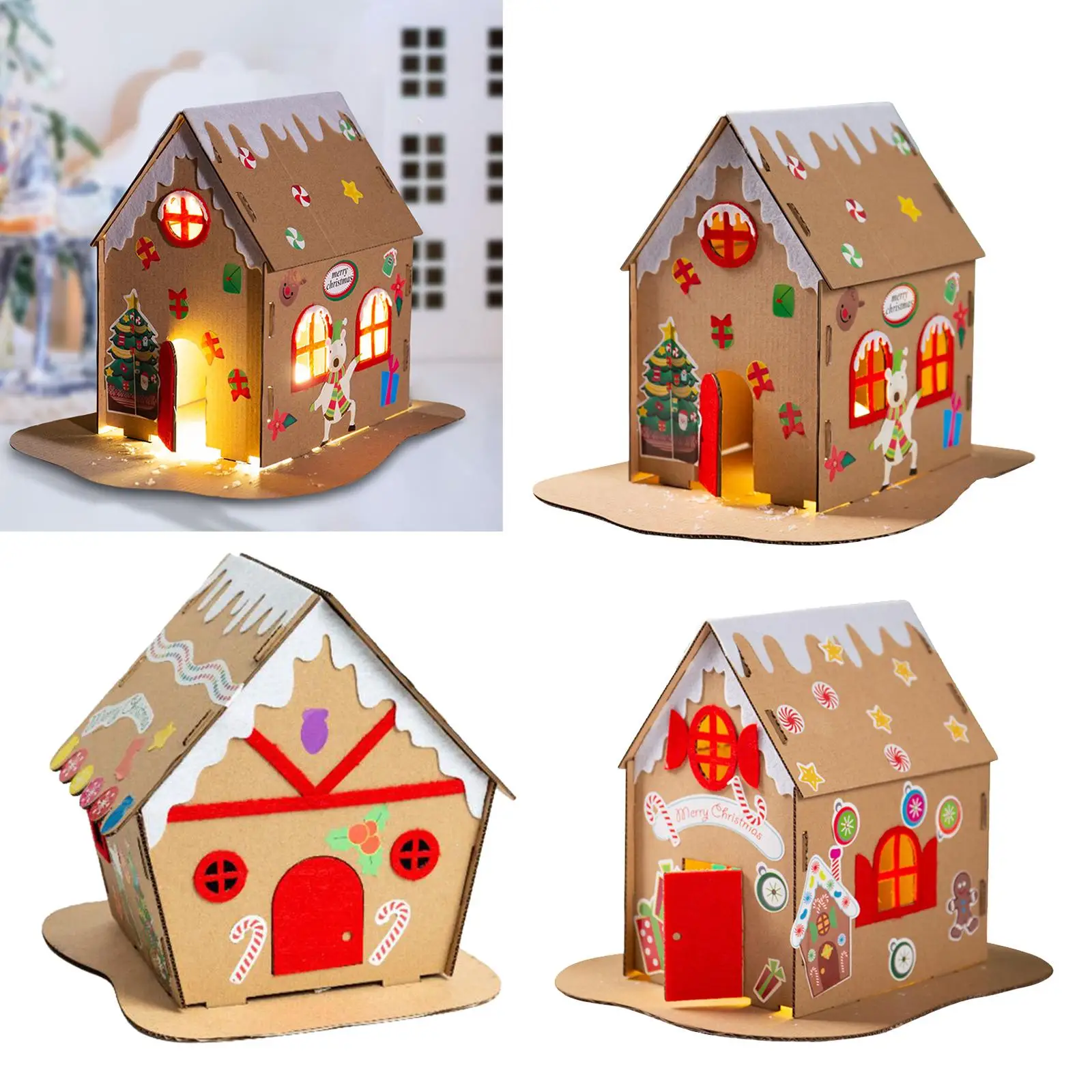 Diy Kerst Houses Diy Kits Vroege Educatie Speelgoed Lesmateriaal Kerst