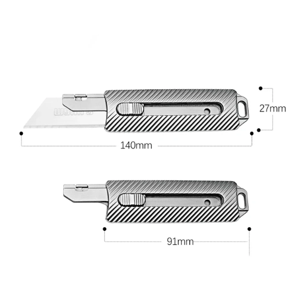 Titanium Alloy Utility Knife High Hardness Blade Outdoor Carrying Knife Replaceable Blades Free 10 Blades