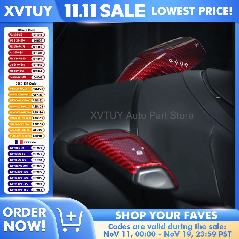 

Аксессуары для внутренней модификации из углеродного волокна, дворники, лопатка переключения передач для Tesla Model 3/Y, украшение, клипса, установка, легкая