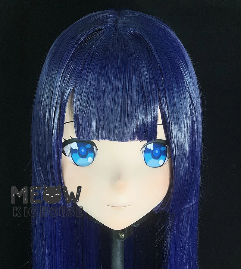 

(MEO558) Customize Handmade Full Head Lockable Crossdress Male to Female Japanese Cartoon Anime Game Character Kigurumi Mask