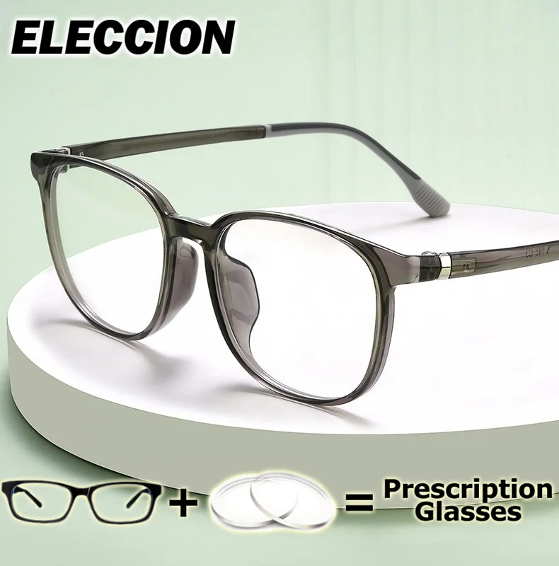 

ELECCION Prescription Lenses Anti Blue Ray Ultra Light TR90 Women Men Glasses Frame Super Quality Optical EyewMyopia Presbyopia
