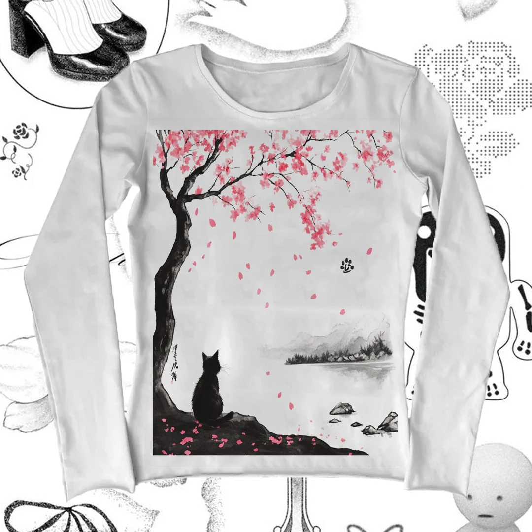 

Женская одежда Футболки с графическим рисунком Y2k Топы Женские футболки Эмо Укороченный топ Женская одежда в стиле гранж Аниме Девушка Shoujo Girl Стиль Harajuku