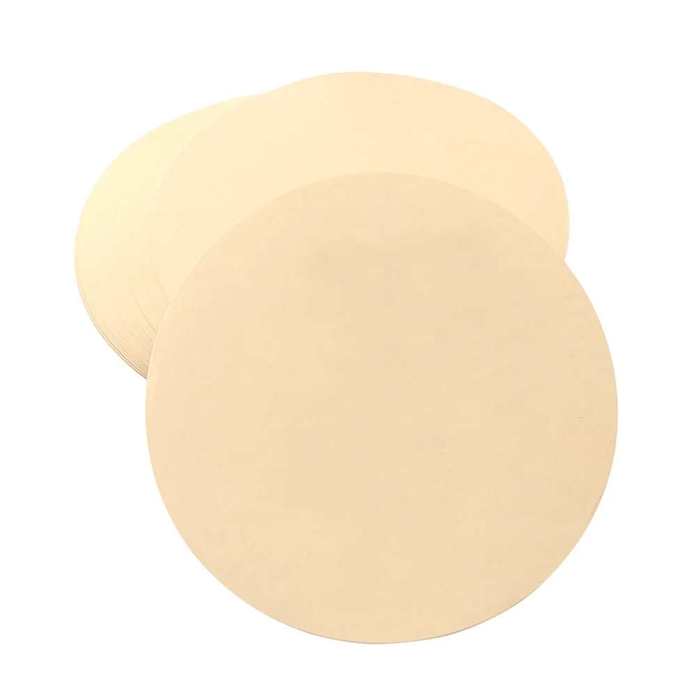 

25 Sheets Kraft Sketch Paper Thick Round Drawing Pad 29Cm Diameter Smooth Dual Side for Pencil Painting Cartoon Doodling Art