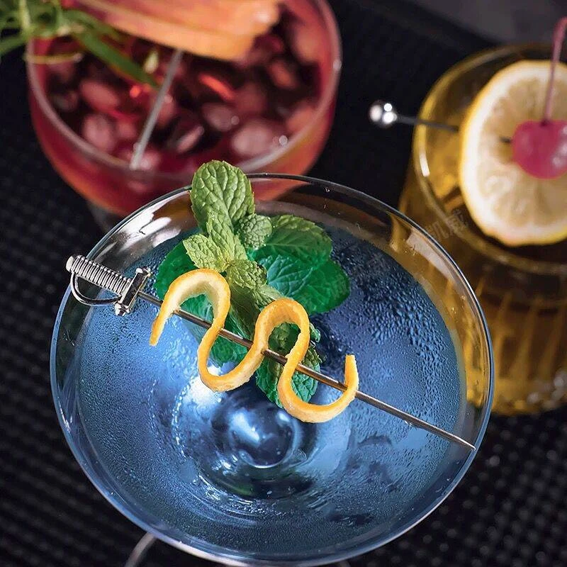 Picture 5: 1Piece Fruit Cocktail Pick Stick Bar Tools Drink Stirring Sticks Martini Picks Party Wedding Accessories Cocktail Set