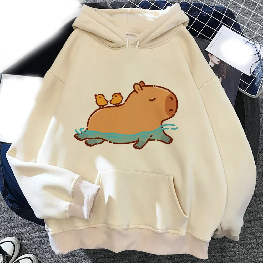 Kawaii Capybara Graphic Printed Hoodies Men Woman Funny Casual Hoodie Sweatshirts Oversized Pullovers Unisex Tracksuits Clothing