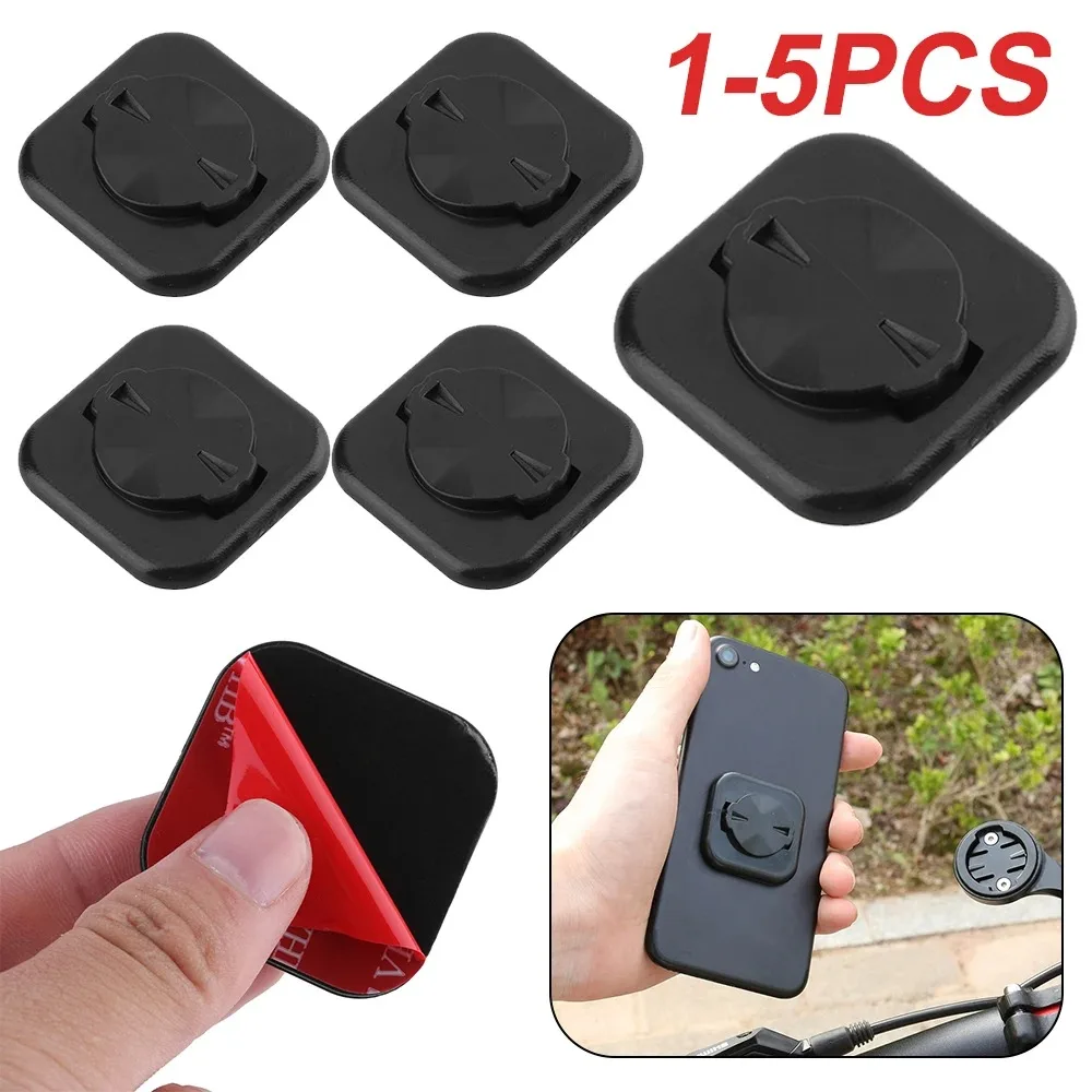 1-5 stücke fahrrad handy aufkleber halterung telefon halter reiten starke klebe unterstützung stehen zurück knopf paste adapter für garmin