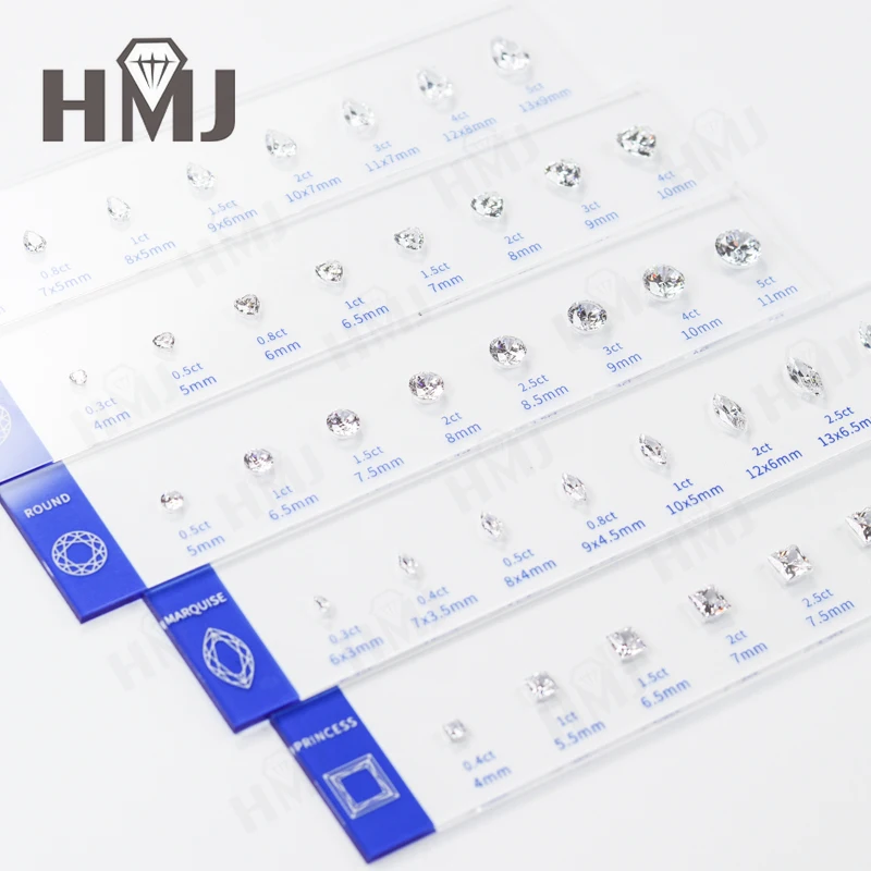 Jewelry Setting Gemstones Size Diamond Carat Ring Sizer Tester Guideline Tools Comparison Jewerly Dealer Tools Set Top Quality