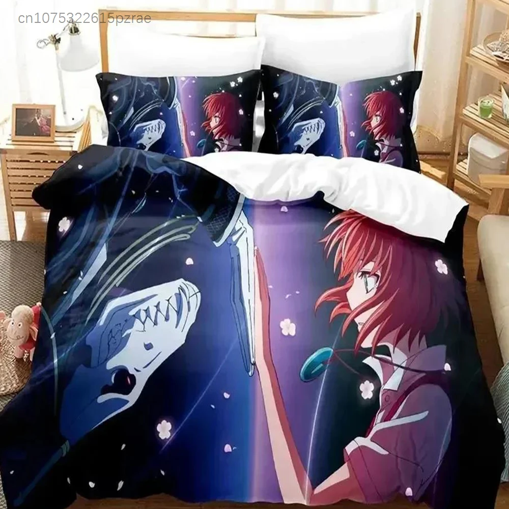 Anime Ancient Magus' Bride Bedding Set Bedroom Soft Modern Bedspreads Comefortable Kids Duvet Cover Quilt Cover And Pillowcase
