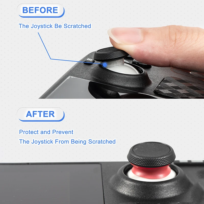 Silicone Ring Protector para Gamepad, Joystick Cycle Cover, Elastic Protective Rocker Rubber Ring, Fit para PS5, PS4, Switch Pro, 12Pcs