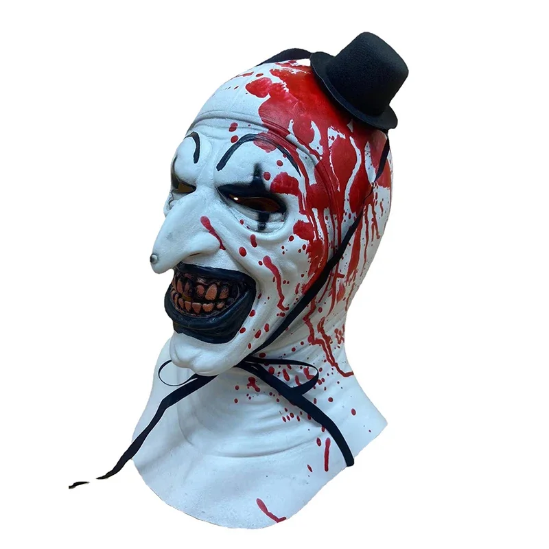 Terrifier 2 art the clown cosplay mask film terrifier 2 art the clown cosplay masken halloween karneval mask requisiten für männer frauen