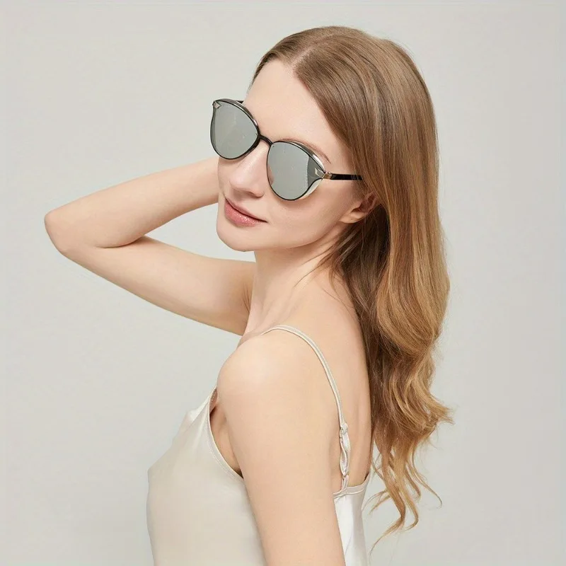 

2pcs European and American Fashion Women's Retro Sunglasses Outdoor UV Resistant Colorful Sunglasses