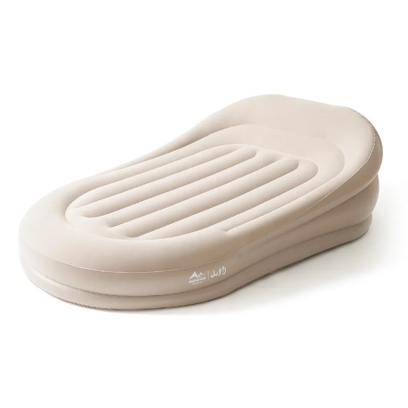 Portable Automatic Air Mattresses Inflatable Sofa Bed Built in Pump Lazy Lounger Flocked Fabric Ergonomic Camp Sleeping Gears view 5