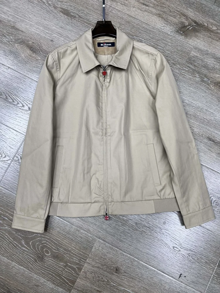 

KITON Casual zip business lapel jacket