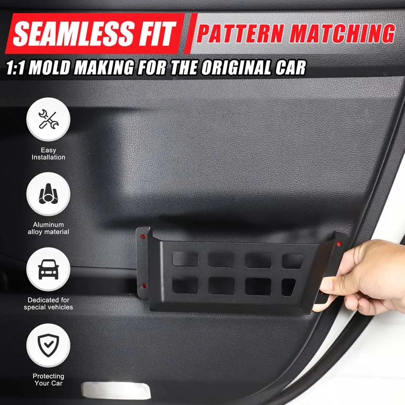 

Aluminum Alloy For Toyota Land Cruiser Prado LC250 250 2024 2025 Car Door Panel Storage Basket Stowing Tidying Accessories