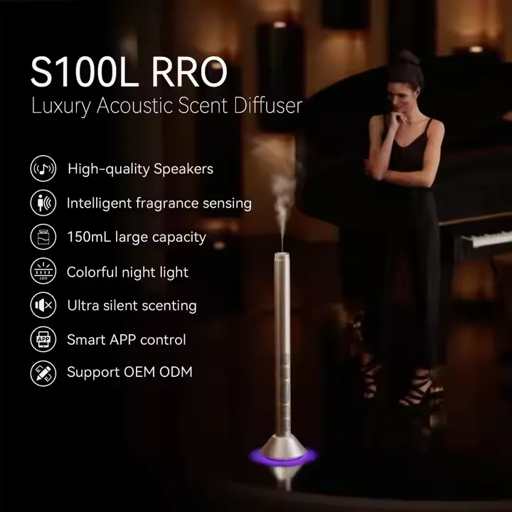 Nova operação silenciosa de longa duração aplicativo inteligente casa aromaterapia quarto do hotel difusor de perfume com sensor de fragrância inteligente