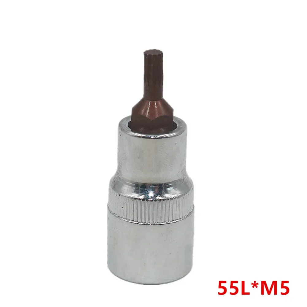 

1PC 1 2 Inch Drive Alloy Torx Screwdriver Bit 2 Point Socket Bits 55 100mm M5 Steel Screwdriver Pressure Bit Sleeve