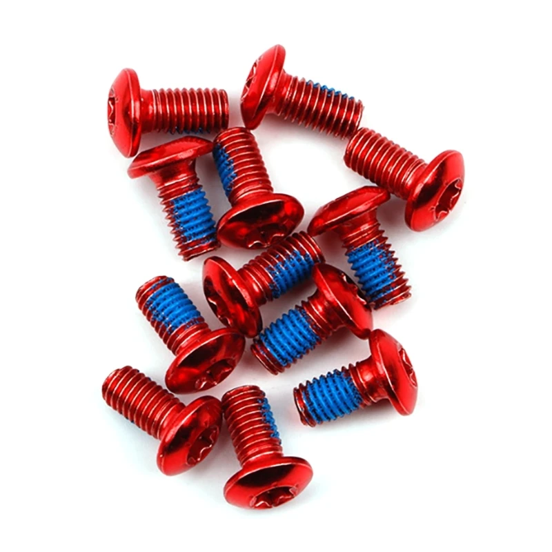 

Y1UC 12pcs Secure Your Disc Brake Pads with Bikes Disc Brake Rotor Bolts Compatible for Mountain Bikes Repair Accessories