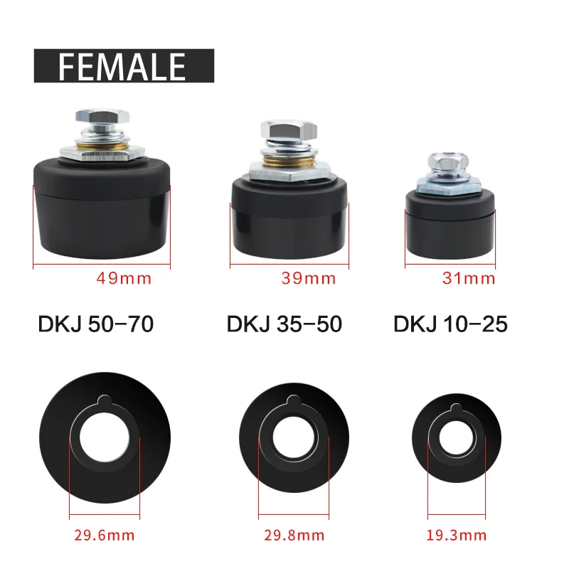 Welding Machine Cable Connector Quick Connector Europe Quick Fitting Male Female Socket Plug DKJ10-25 35-50 50-70 Connector