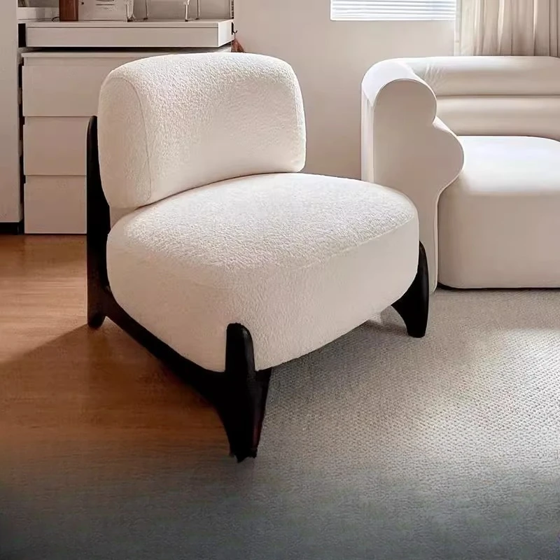 

Wooden Unique Living Room Chairs Ironrod Designer Nordic Modern Chairs Leather Relaxing Cadeiras De Sala De Estar Home Furniture