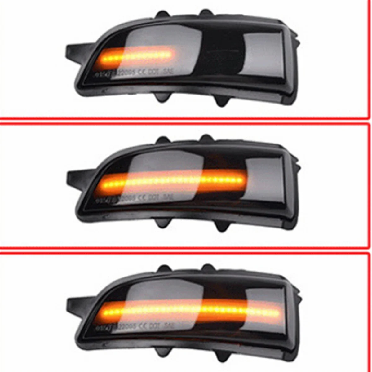 

Car Dynamic Rearview Mirror Lamp Turn Signal Lights for Volvo