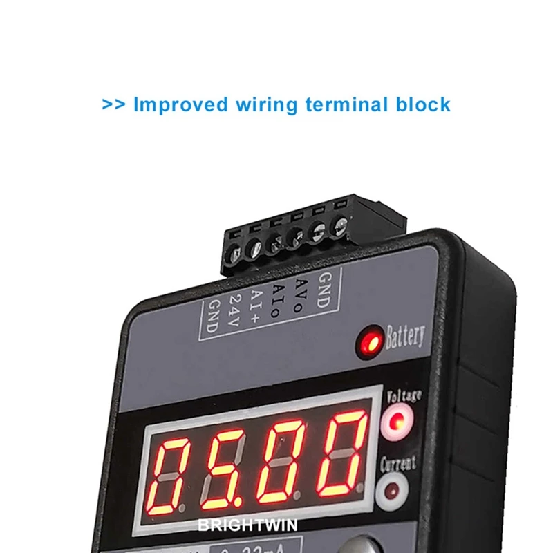 Gerador de sinal de tensão atual, Simulador analógico para PLC e Painel Debugging, Frequency Converter, 4-20MA, Precision, 4-20MA