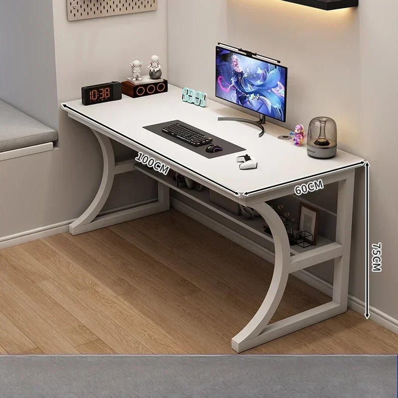Ergonomic Gaming Computer Desk Home Office Study Station Table Cable Management  Desks Escritorio Blanco Con Cajones Furniture
