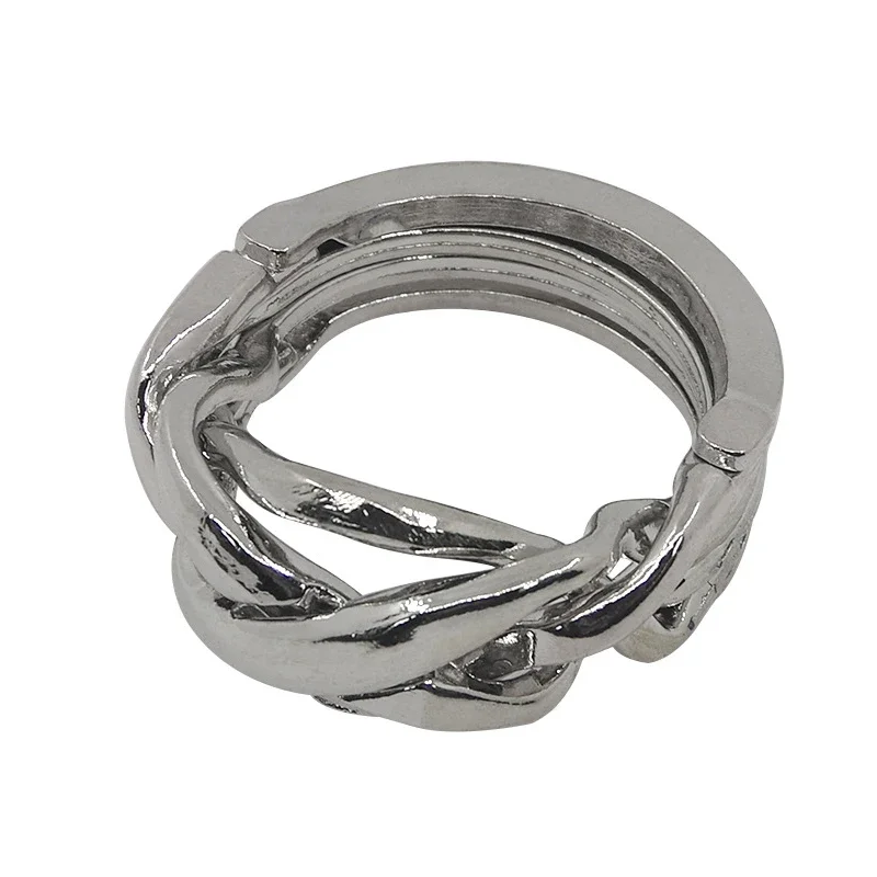 

Magic Ring Puzzle Unlocking Toys Classic IQ Metal Brain Teasers Cast Puzzles Game Intellectual Toys For Adults Kids