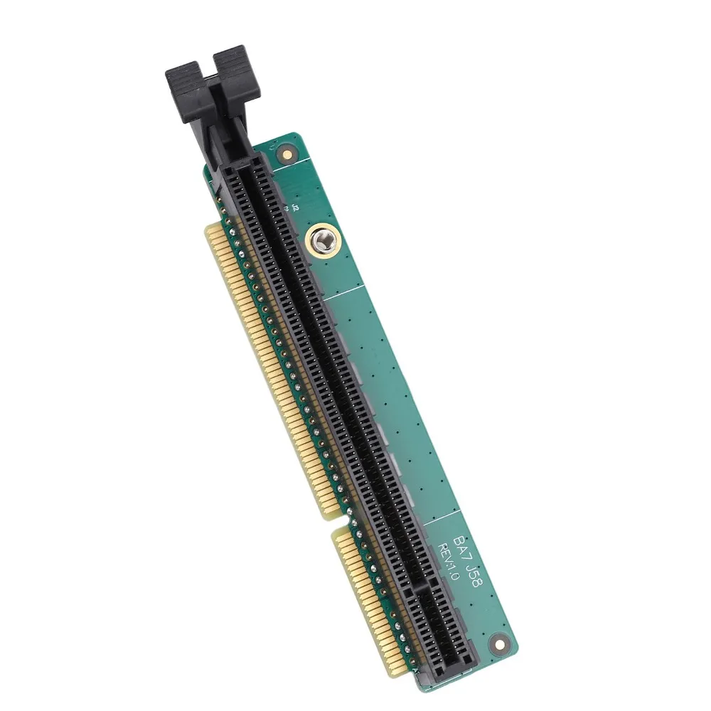 High Stability PCI E 16X Riser Card Tiny 6 No Baffle Network Adapter Card Plug and Play Adapter Card Workstation Upgrade