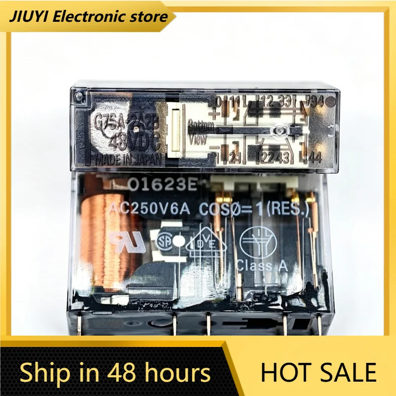 10 Pin Mini Electromagnetic Relay G7SA-2A2B DC48V 6A AC250V Dual Pole Double Throw Safety Control Relay For Automation Equipment
