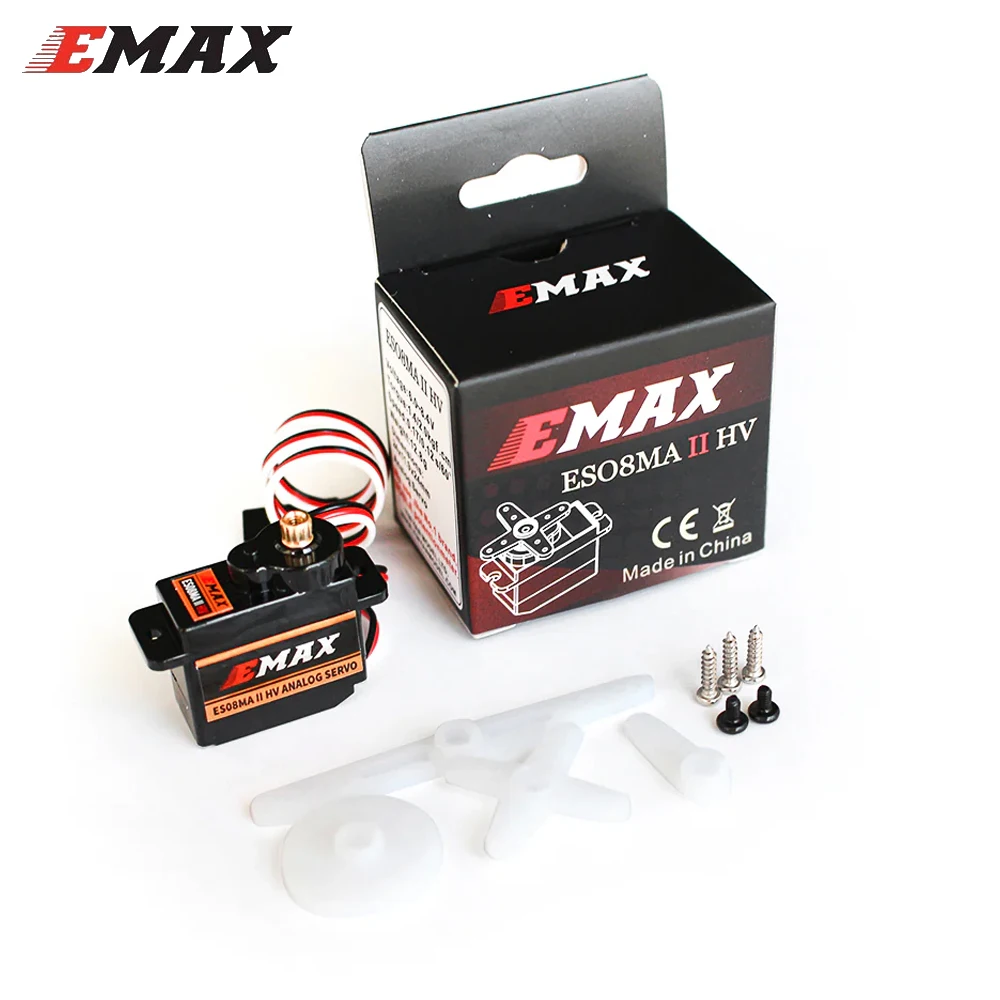 Emax ES08MA II 6V-8.4V 12g HV Metal Gear Servo analogico per RC UAV/elicotteri/aereo/camion/barca/accessori auto