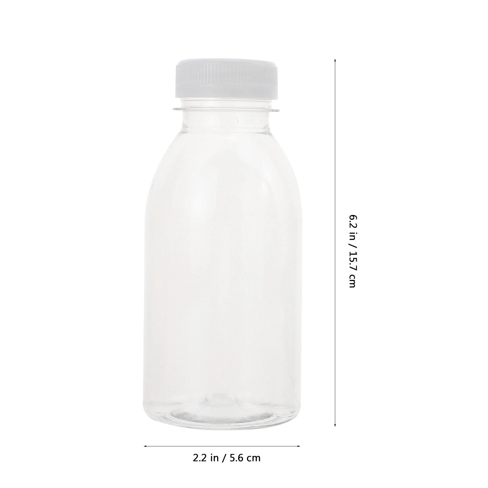 10pcs Plastic Juice Storage Bottles 300ml Milk Bottles clear Drink Containers sealing Lids Empty Split portable Beverage Bottles