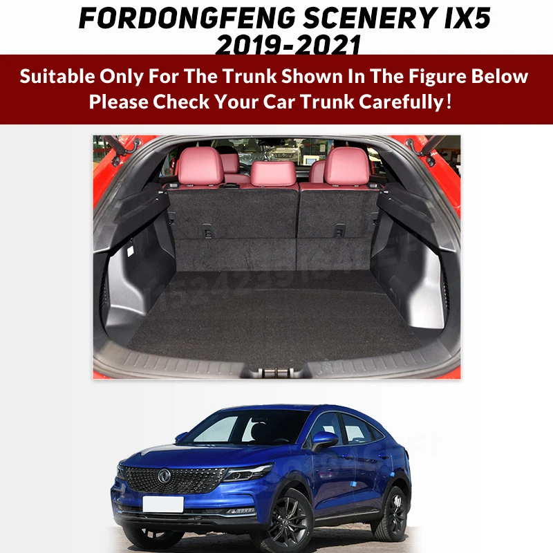 Auto Full Coverage Trunk Mat For Dongfeng Scenery IX5 2019 2020 2021 Car Boot Cover Pad Interior Protector Accessories