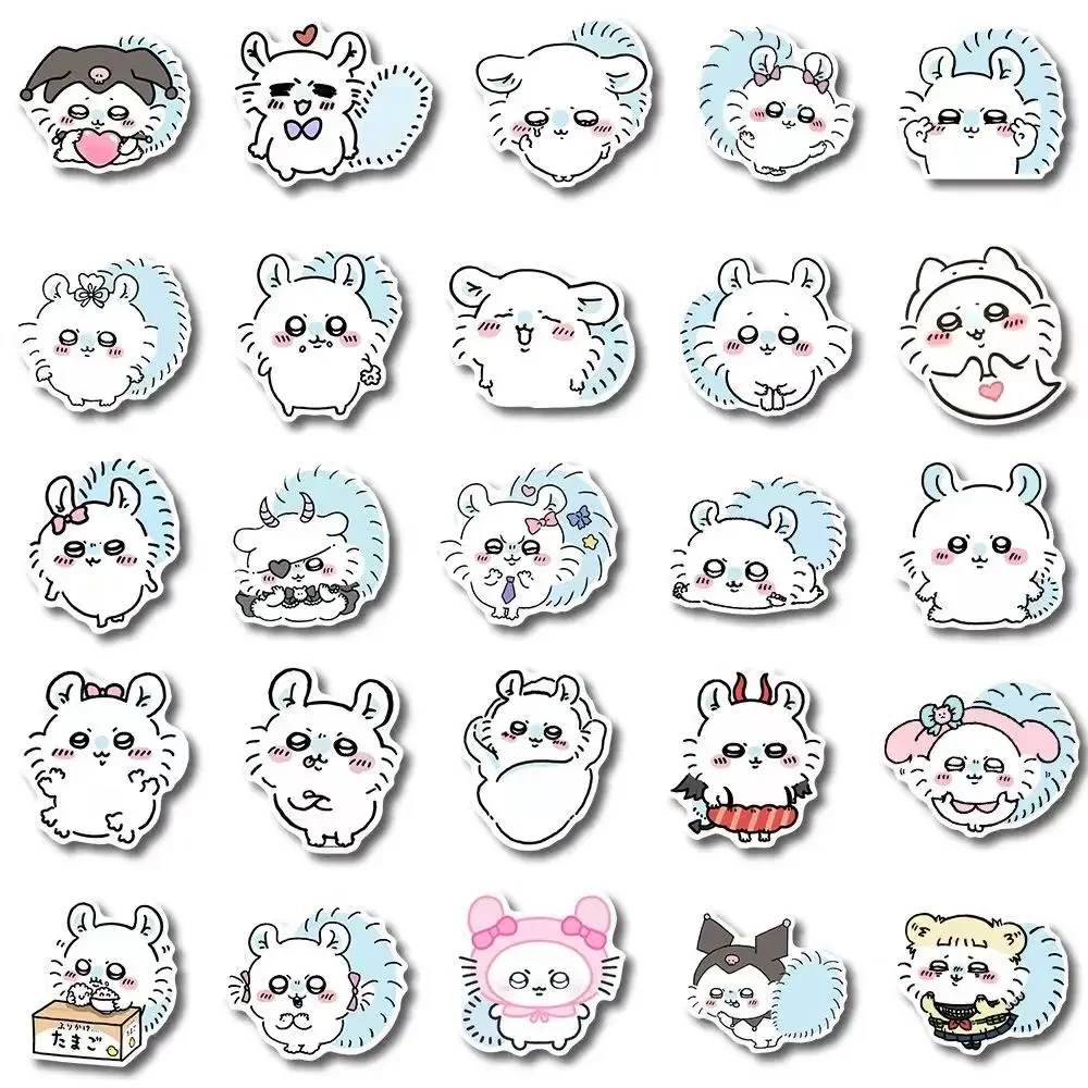 Chiikawa Esquilo Voador モンAdesivos 54 PCS Cute Momoka Decalques Impermeáveis para Desktop Celular Notebook