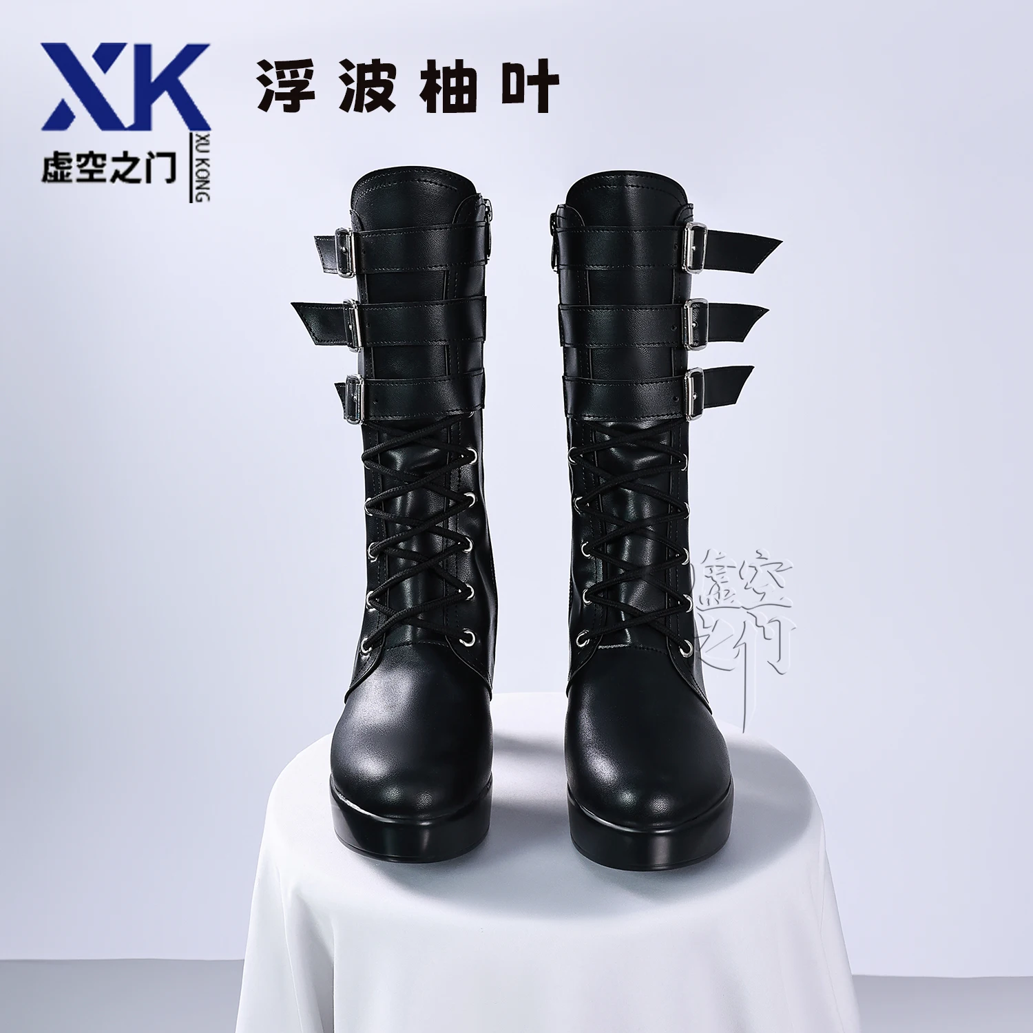 Zenless zona zero ukinami yuzuha jogo cosplay sapatos botas de couro preto do plutônio para mulheres meninas halloween carnaval festa adereços