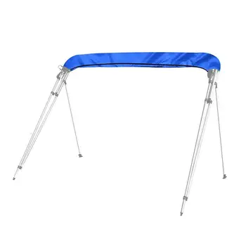 Tekne Çatı Örtüsü Oxford Kumaş Bimini Üst Yat Örtüsü Fermuarlı ve Destek Direkleri Güneş Gölge Tekne Gölgelik Güçlü UV'yi Önler