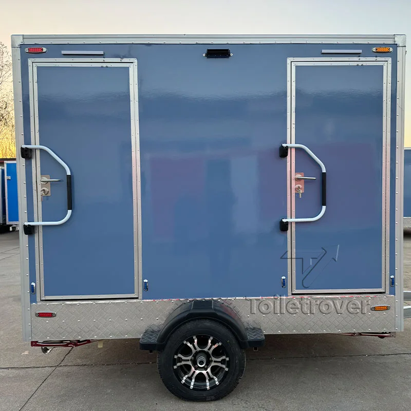 

High Quality China Portable Toilet Bathrooms Mobile Free Energy Saving Luxury Toilet Trailer with Multiple Functions