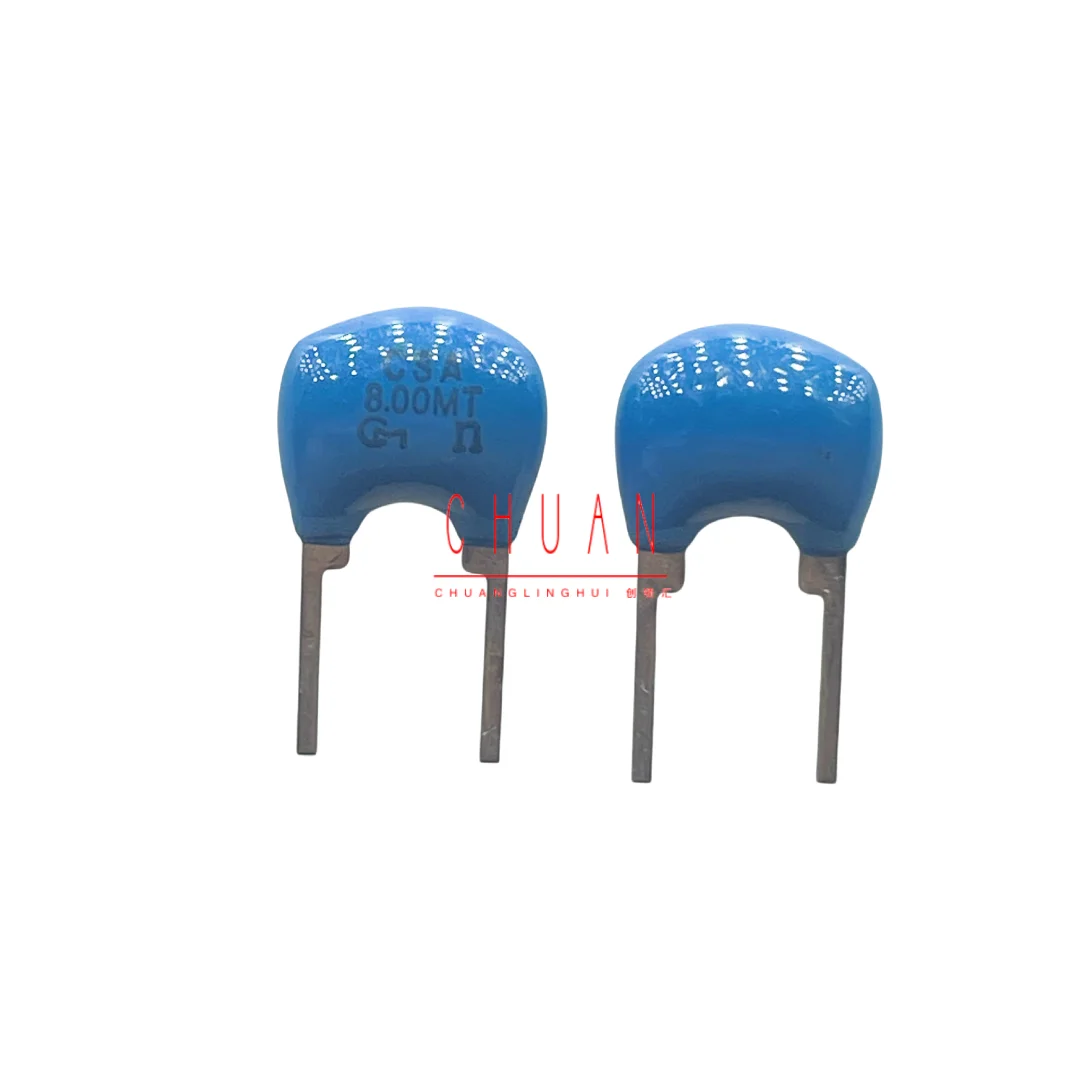 10pcs/ 8M ceramic crystal oscillator CSA8.00MT 8MHZ 8.00G in-line 2-pin ceramic oscillator