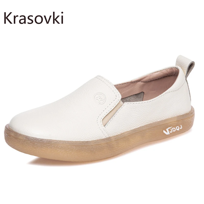 

Koznoy 2cm Natural Cow Suede Genuine Leather Ethnic Moccasins Shoes Women Oxford Flats Comfy Natural Soft Soled Loafer Rubber