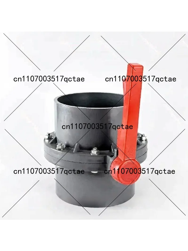 UPVC PVC Plastic Integrated Butterfly Valve DN110 for Seaside Breeding