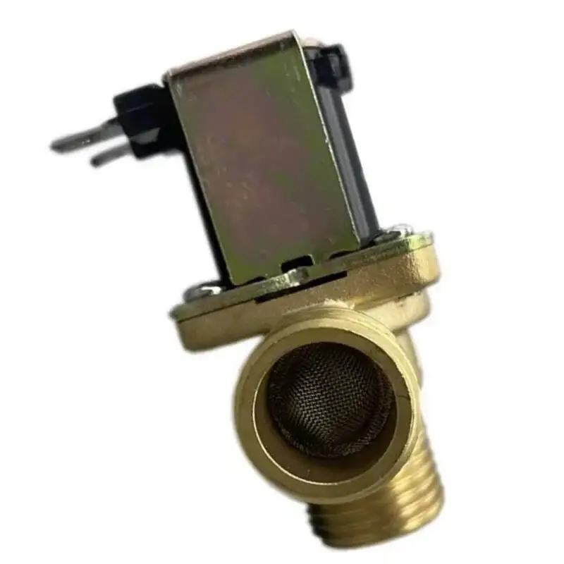 صمام كهربائي نحاسي مغلق عادةً، 220 فولت تيار مستمر 12/24 فولت DN15 G1/2، مفتاح مدخل مع فلتر، صمام مياه في اتجاه واحد #2