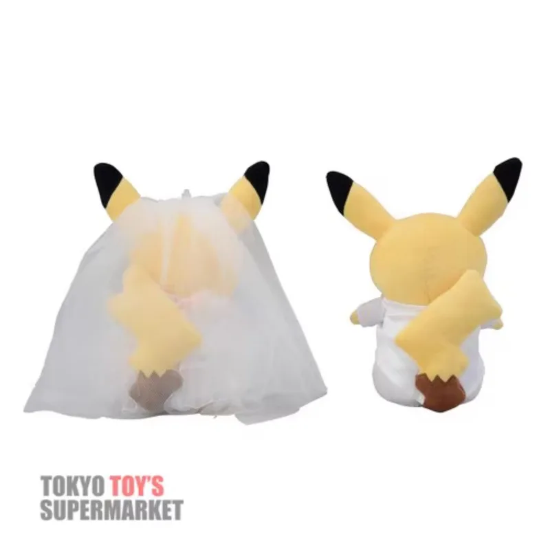 In Stock Original Genuine Pokemon Pikachu Marry Authentic Collection Model Animation Character Toy Festival Gifts 20cm