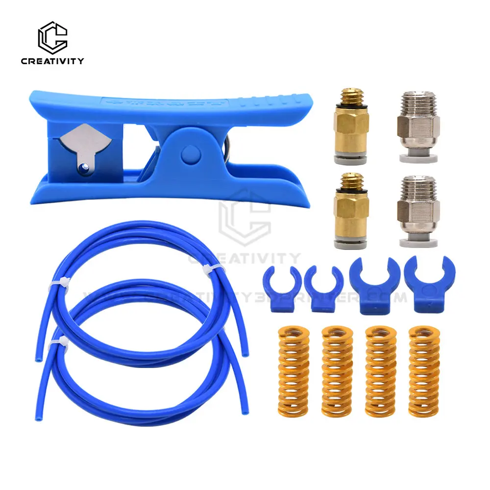 Creativity Pneumatic Quick Connector Portable Pipe Cutter  1.75mm Filament PC4-01 PTFE Tube 1 or 2 Meter 3D Printer Parts