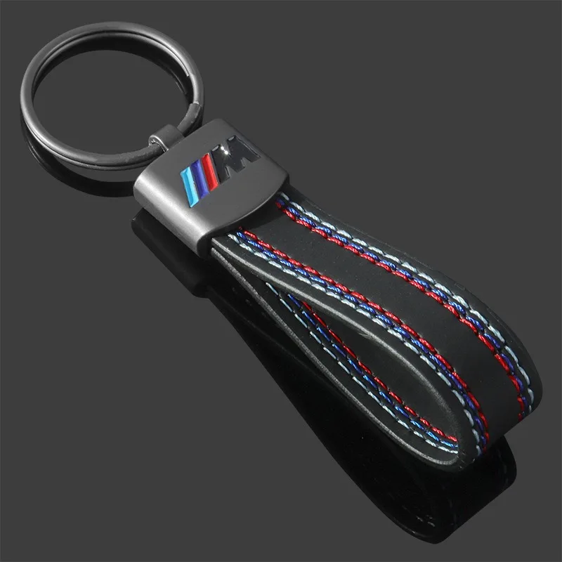 Leather Car Emblem Key Fobs Keyring Key Chain Decoration for Bmw M Performance G30 G32 Auto Interior Modification Accessories image 4