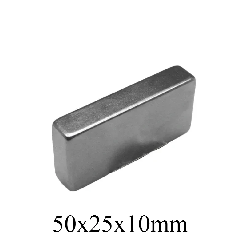 50x25x10mm bloque potentes imanes magnéticos 50*25*10 tira magnética 50x25x10 para refrigeradores domésticos, oficinas DIY 50*25*10mm