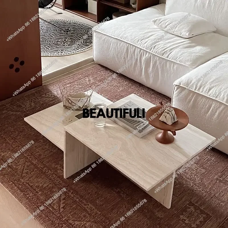 

R Standing Designer Coffee Table Aesthetic Waterpoor Quality Creativity Coffee Table Clear Space Saving Couchtisch Home Furnitur