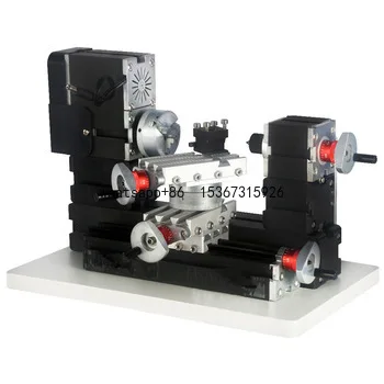 

High Precision Teaching Home Using Manual 60W Motor DIY Rotating Metal Mini Lathe Machine