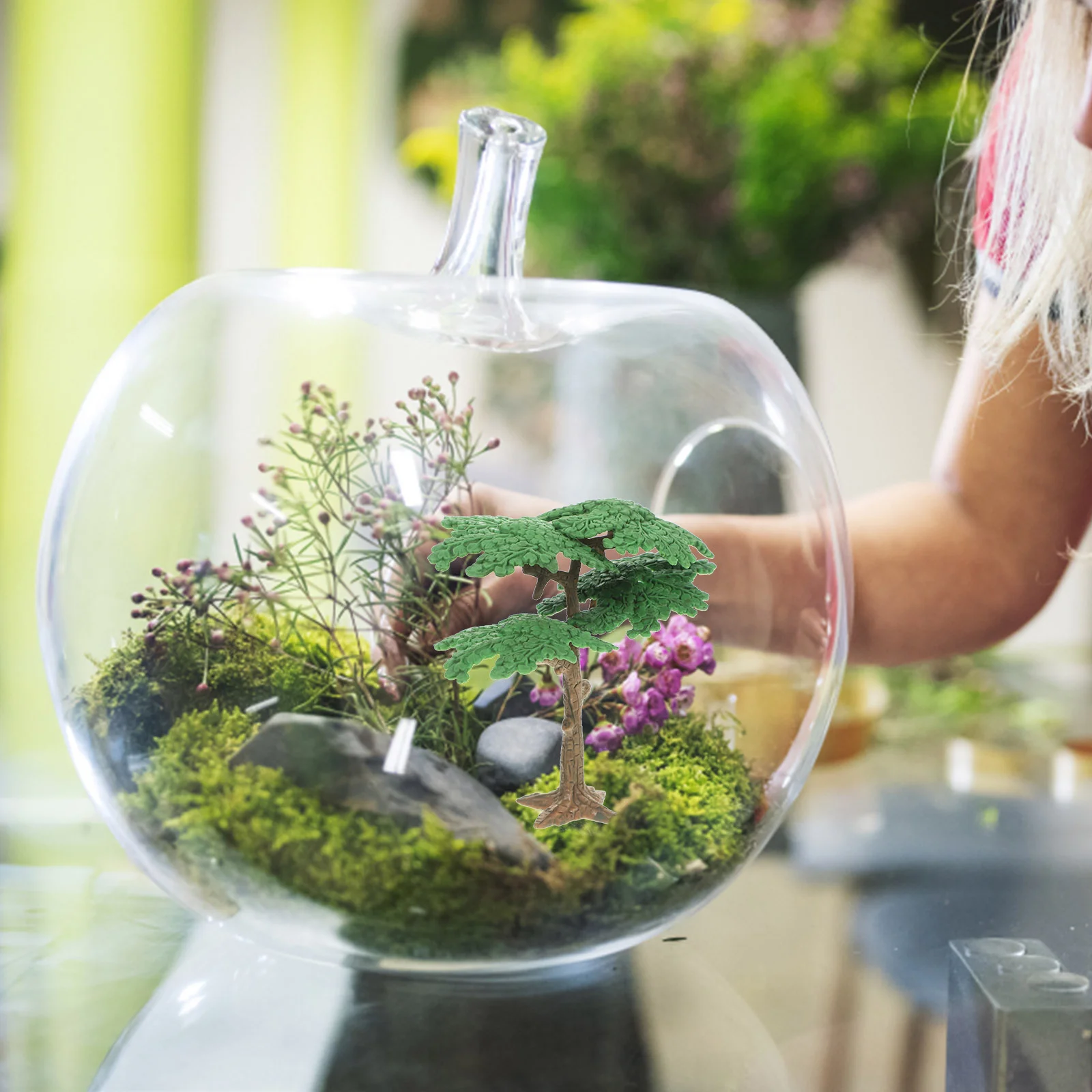 Landschap Boom Speelgoed Cipres Beeldje Model Miniatuur Nep Bomen voor