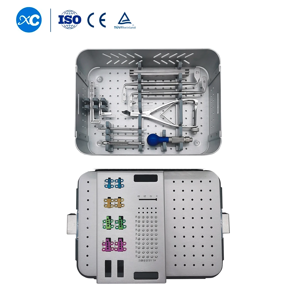 

Animal Ti Bi Al Surgery Veterinary Surgical 3D Print Fusion Cage TTA Rapid Instrument Kit Set